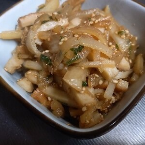 簡単副菜　大根とちくわの炒め煮